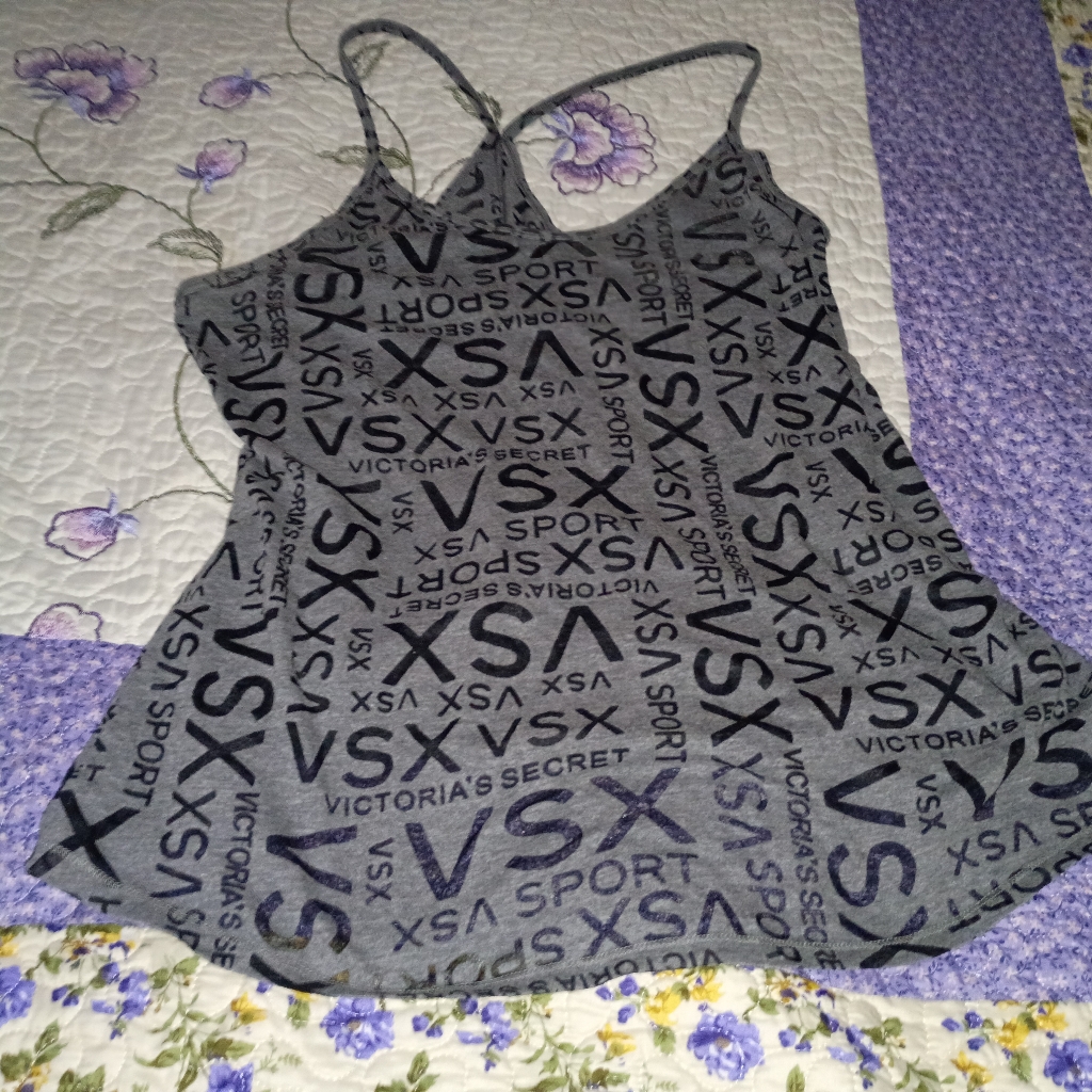 Vintage Y2k Victoria Secret Pink Sheer Tank Top L Spaghetti Strap